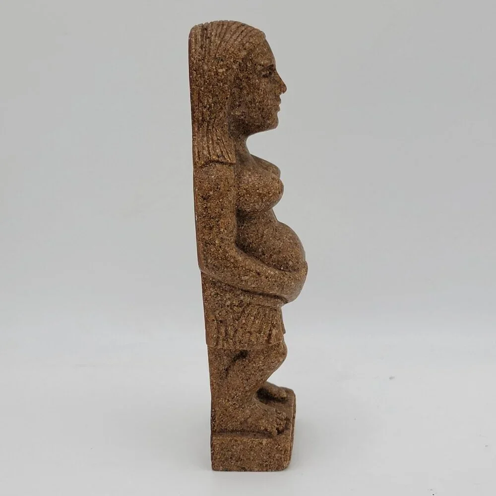 Vintage A.H.I. (American Hawaiian Industries) Lava Stone Fertility Figure – 6.25 - Picture 2 of 6